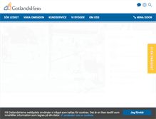 Tablet Screenshot of gotlandshem.se